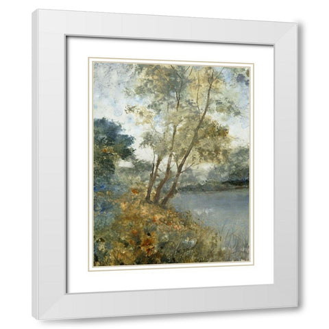 Custom Ethereal Waters I (ASH) White Modern Wood Framed Art Print with Double Matting by OToole, Tim