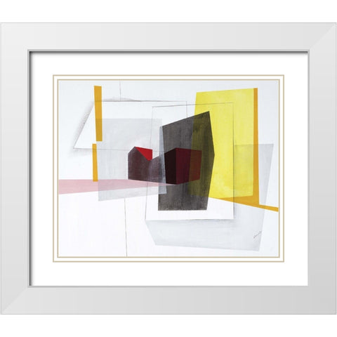 Mixtape II White Modern Wood Framed Art Print with Double Matting by Edmunds, Sydney