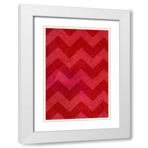 DIY Love Collection D White Modern Wood Framed Art Print with Double Matting by Vision Studio