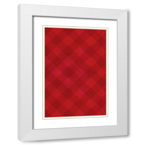 DIY Love Collection E White Modern Wood Framed Art Print with Double Matting by Vision Studio