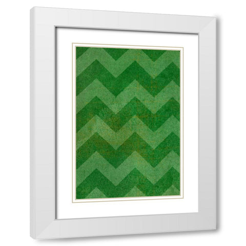 St. Pattys Collection D White Modern Wood Framed Art Print with Double Matting by Vision Studio