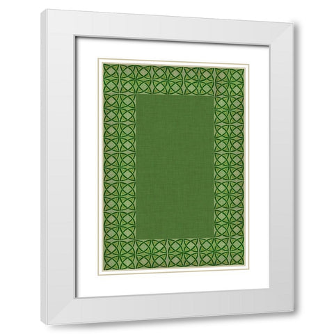 St. Pattys Collection E White Modern Wood Framed Art Print with Double Matting by Vision Studio