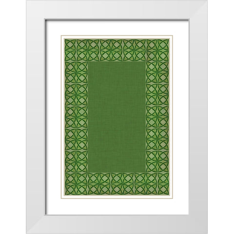 St. Pattys Collection E White Modern Wood Framed Art Print with Double Matting by Vision Studio