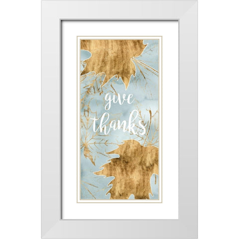 Elegant Harvest Collection B White Modern Wood Framed Art Print with Double Matting by Popp, Grace