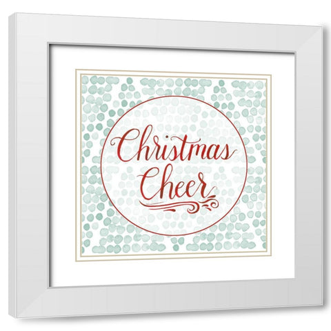 Christmas Tree Whimsy Collection G White Modern Wood Framed Art Print with Double Matting by Popp, Grace