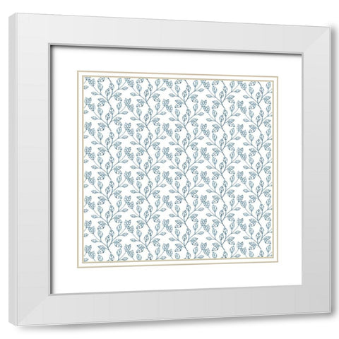 Easter Pups Collection F White Modern Wood Framed Art Print with Double Matting by Wang, Melissa
