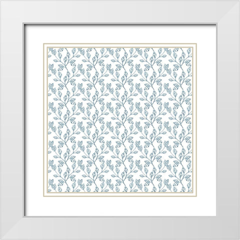 Easter Pups Collection F White Modern Wood Framed Art Print with Double Matting by Wang, Melissa