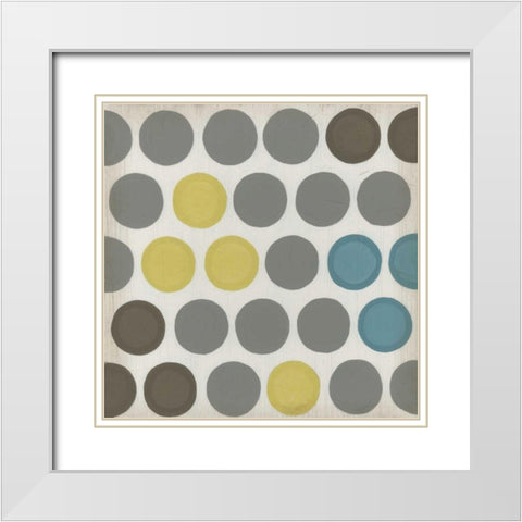 Marquee Lights II White Modern Wood Framed Art Print with Double Matting by Vess, June Erica