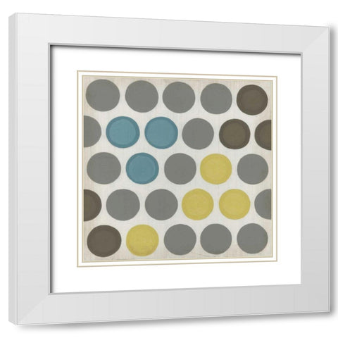 Marquee Lights III White Modern Wood Framed Art Print with Double Matting by Vess, June Erica