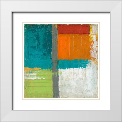 Urban Impact I White Modern Wood Framed Art Print with Double Matting by Vess, June Erica