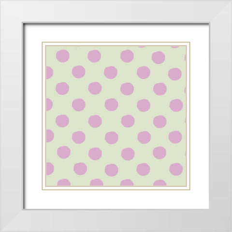 Bunny Crossing Collection G White Modern Wood Framed Art Print with Double Matting by Parker, Jennifer Paxton