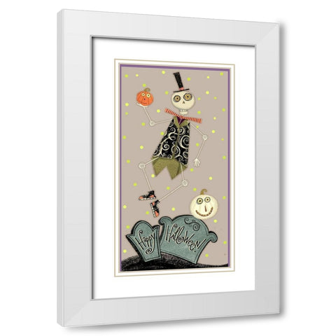EEK Collection B White Modern Wood Framed Art Print with Double Matting by Eisner, Viv
