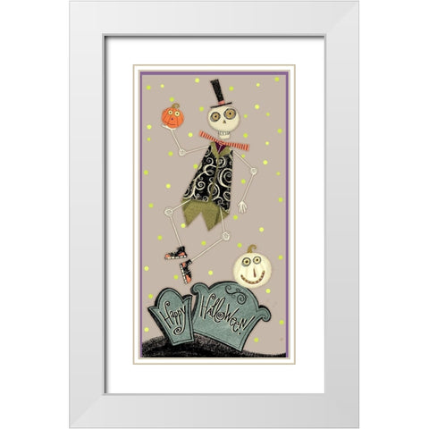 EEK Collection B White Modern Wood Framed Art Print with Double Matting by Eisner, Viv