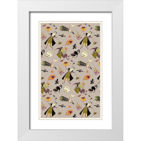 EEK Collection E White Modern Wood Framed Art Print with Double Matting by Eisner, Viv