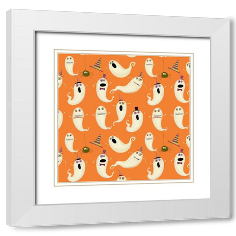 Happy Haunting Collection I White Modern Wood Framed Art Print with Double Matting by Eisner, Viv