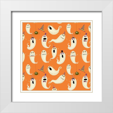 Happy Haunting Collection I White Modern Wood Framed Art Print with Double Matting by Eisner, Viv