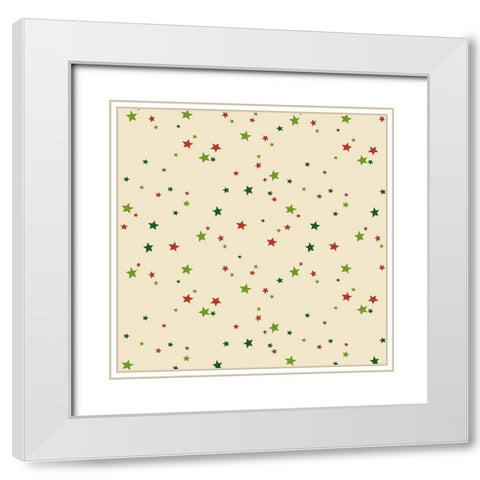 Harlequin Christmas Collection I White Modern Wood Framed Art Print with Double Matting by Eisner, Viv