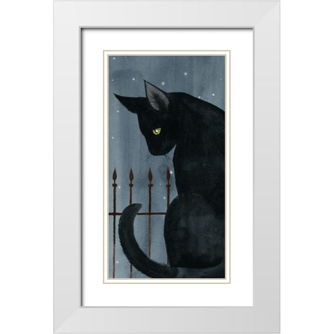 Harvest Moon Collection B White Modern Wood Framed Art Print with Double Matting by Popp, Grace