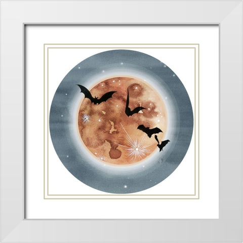 Harvest Moon Collection C White Modern Wood Framed Art Print with Double Matting by Popp, Grace