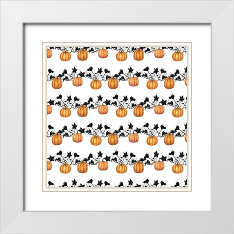 Harvest Moon Collection F White Modern Wood Framed Art Print with Double Matting by Popp, Grace