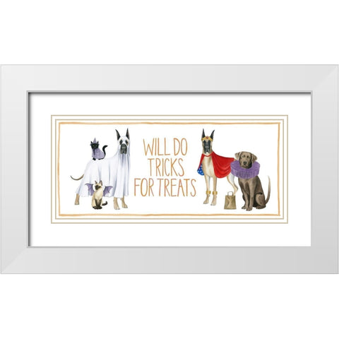 Howloween Collection D White Modern Wood Framed Art Print with Double Matting by Popp, Grace
