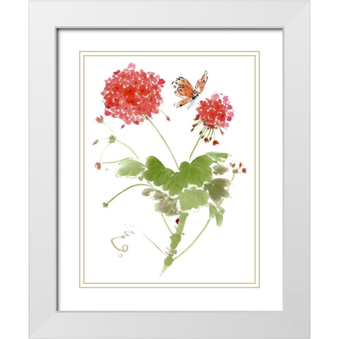 Summer Rapture II White Modern Wood Framed Art Print with Double Matting by Parker, Nan Rae