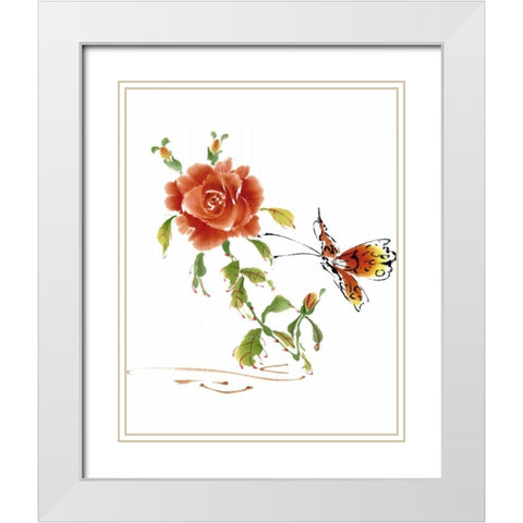 Summer Rapture III White Modern Wood Framed Art Print with Double Matting by Parker, Nan Rae