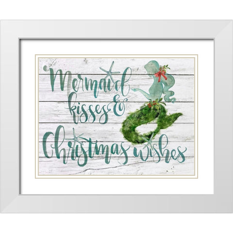 Tis the Seasun Collection A White Modern Wood Framed Art Print with Double Matting by Parker, Jennifer Paxton