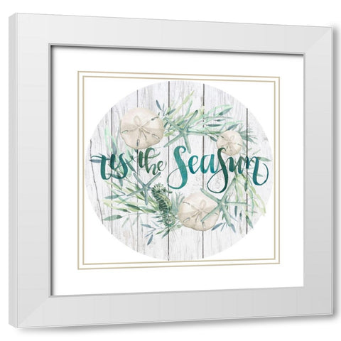 Tis the Seasun Collection C White Modern Wood Framed Art Print with Double Matting by Parker, Jennifer Paxton