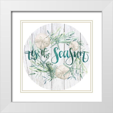 Tis the Seasun Collection C White Modern Wood Framed Art Print with Double Matting by Parker, Jennifer Paxton