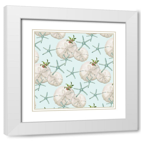 Tis the Seasun Collection F White Modern Wood Framed Art Print with Double Matting by Parker, Jennifer Paxton