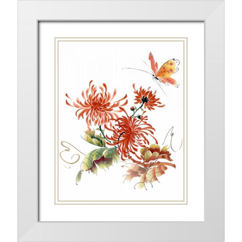 Summer Rapture IV White Modern Wood Framed Art Print with Double Matting by Parker, Nan Rae