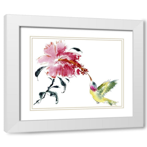 A Perfect Pairing White Modern Wood Framed Art Print with Double Matting by Parker, Nan Rae