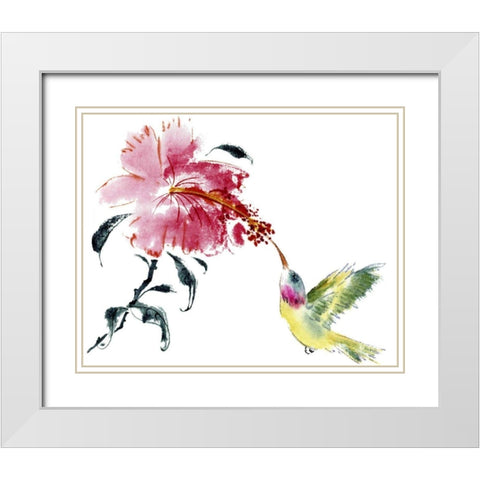 A Perfect Pairing White Modern Wood Framed Art Print with Double Matting by Parker, Nan Rae