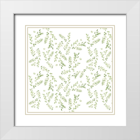 English Bunnies Collection F White Modern Wood Framed Art Print with Double Matting by Parker, Jennifer Paxton