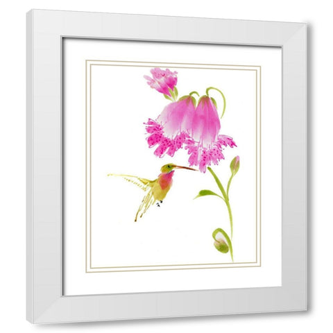 Sheltering Sweetness White Modern Wood Framed Art Print with Double Matting by Parker, Nan Rae