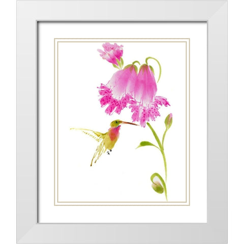 Sheltering Sweetness White Modern Wood Framed Art Print with Double Matting by Parker, Nan Rae
