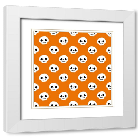 Halloween Pets Collection I White Modern Wood Framed Art Print with Double Matting by Borges, Victoria