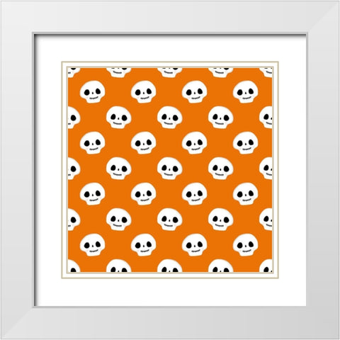 Halloween Pets Collection I White Modern Wood Framed Art Print with Double Matting by Borges, Victoria