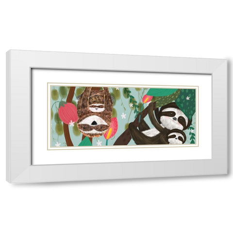Mothers Love Collection D White Modern Wood Framed Art Print with Double Matting by Hernandez, Larisa