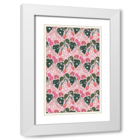 Mothers Love Collection E White Modern Wood Framed Art Print with Double Matting by Hernandez, Larisa