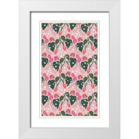 Mothers Love Collection E White Modern Wood Framed Art Print with Double Matting by Hernandez, Larisa
