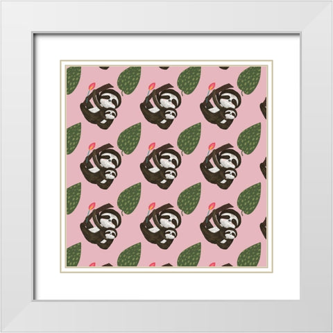 Mothers Love Collection G White Modern Wood Framed Art Print with Double Matting by Hernandez, Larisa