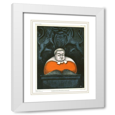 The Law Journal II White Modern Wood Framed Art Print with Double Matting by Kapp