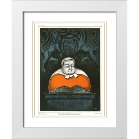 The Law Journal II White Modern Wood Framed Art Print with Double Matting by Kapp
