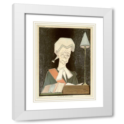The Law Journal III White Modern Wood Framed Art Print with Double Matting by Kapp