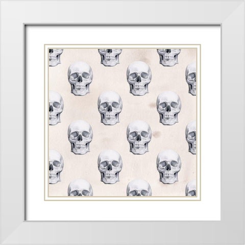 Nevermore Collection F White Modern Wood Framed Art Print with Double Matting by Parker, Jennifer Paxton