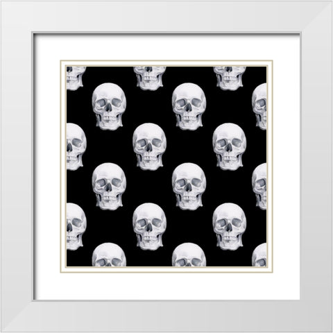 Nevermore Collection G White Modern Wood Framed Art Print with Double Matting by Parker, Jennifer Paxton