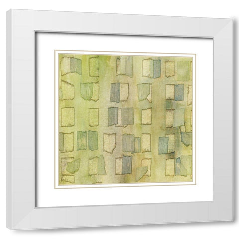 Irish Tape I White Modern Wood Framed Art Print with Double Matting by McMullen, Charles