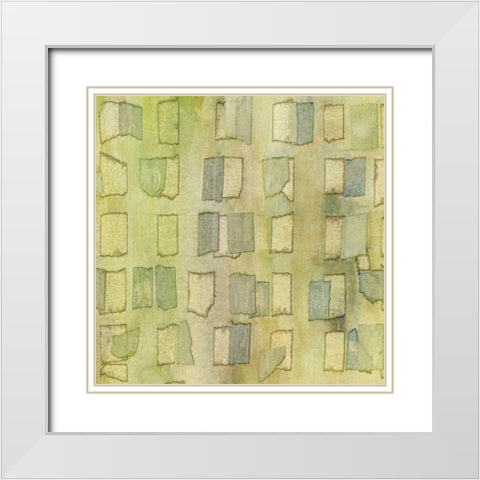 Irish Tape I White Modern Wood Framed Art Print with Double Matting by McMullen, Charles